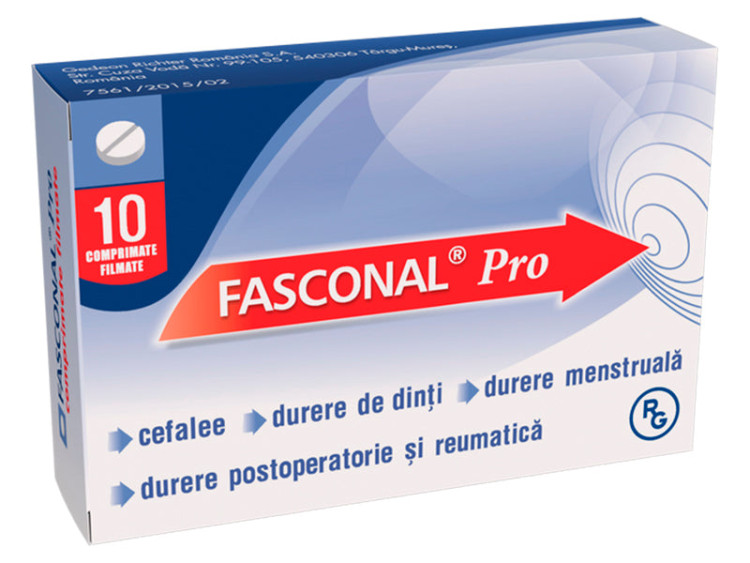 Fasconal Pro 500mg+300mg+75mg comp. - poza produsului