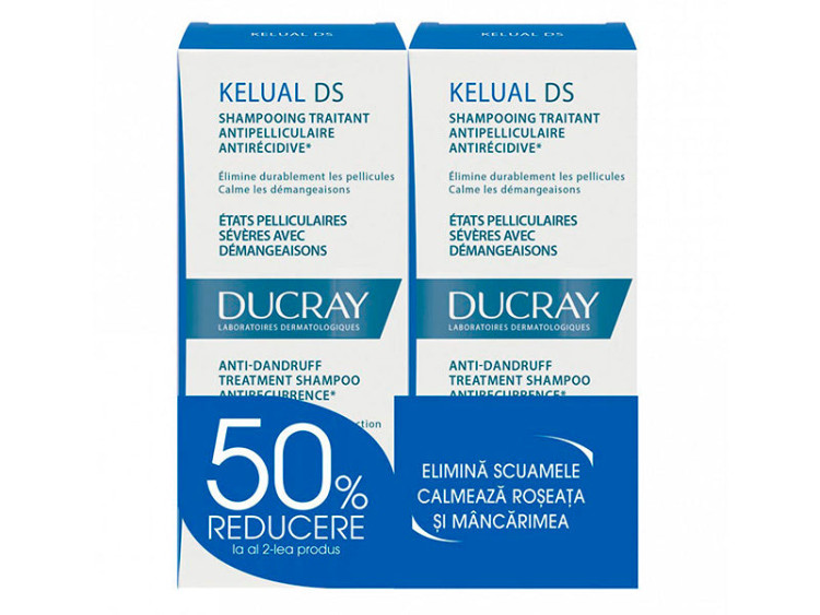 Ducray Sampon Kelual DS  100ml 1+1 50% - poza produsului