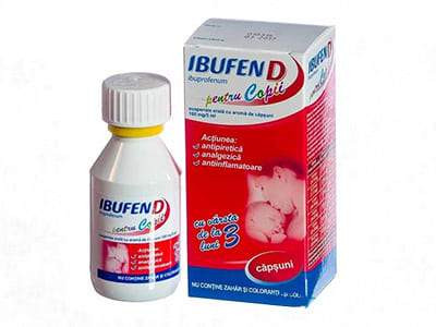 Ibufen D 100mg/5ml susp.orala 100ml - poza produsului