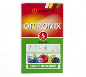 Gripomix pulb./sol.orala cu fructoza Fructe de padure