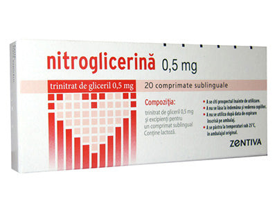 Nitroglicerin 0.5mg comp.subling. - poza produsului