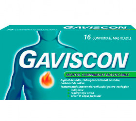 Gaviscon Mentol 250mg+133.5mg+80mg comp.mast.