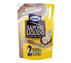 Mil Mil Sapun lichid Cocos Vanilie 2L Rezerva