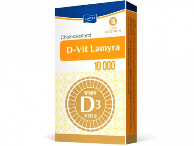 D-Vit Lamyra D3 10000UI comp.film. - poza produsului