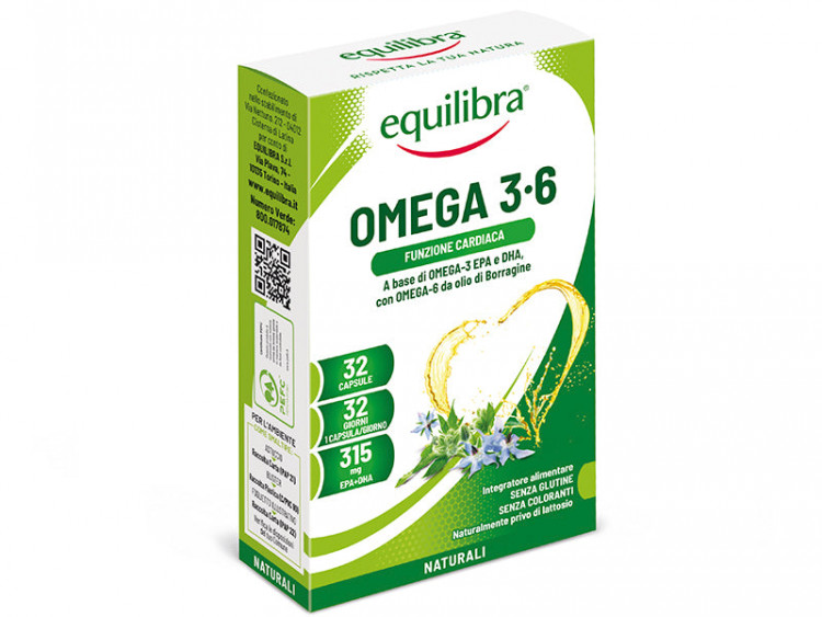 Equilibra Omega 3-6 250mg caps. - poza produsului