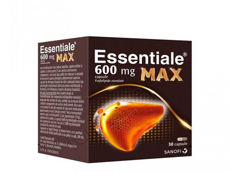 Essentiale MAX 600mg caps. - poza produsului