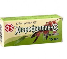 Chlorophyllin OZ 2mg/ml spray bucofaring. 15ml