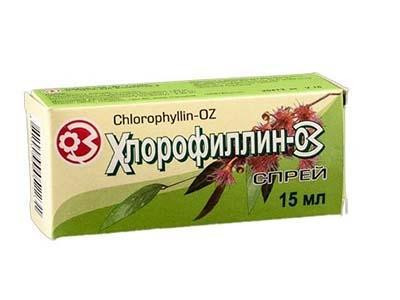 Chlorophyllin OZ 2mg/ml spray bucofaring. 15ml - poza produsului