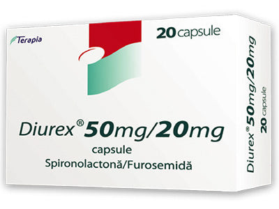 Diurex 50mg+20mg caps. - poza produsului
