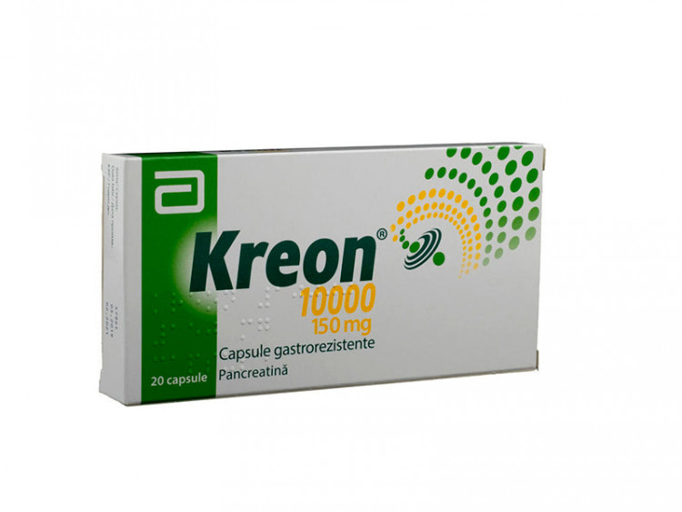 Kreon 10000 150mg caps. - poza produsului