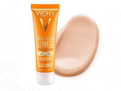 Vichy Capital Soleil Crema colorata anti pete pigmentare SPF50+ 50ml New - poza produsului