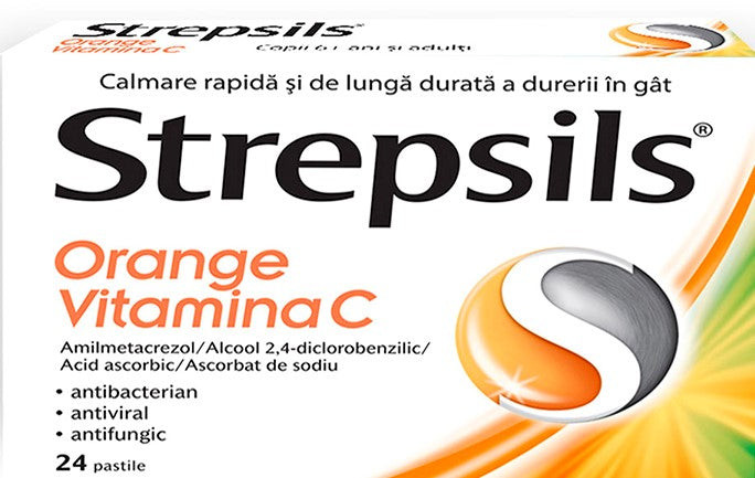 Strepsils Orange vitamina C pastile - poza produsului