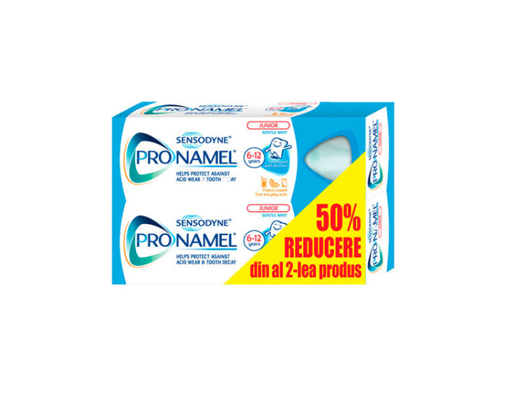 Sensodyne Pronamel Junior 50ml duo pack -50% din al doilea produs - poza produsului