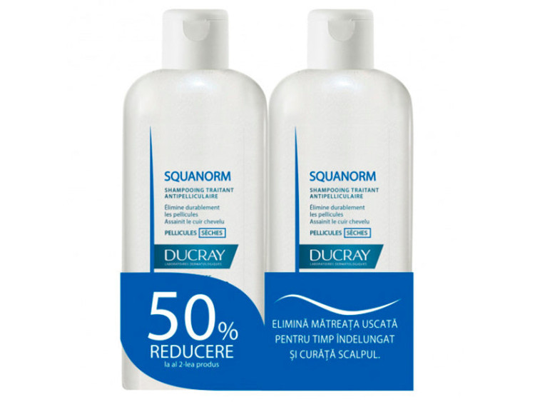 Ducray Sampon Squanorm matreata uscata 200ml 1+1 (50%) - poza produsului