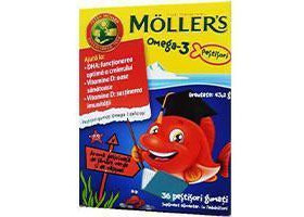 Moller's Omega-3 Fishes Strawberry jeleuri N36
