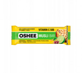 Oshee Batonas muesli Vitamina C500 lime/cirese 40g