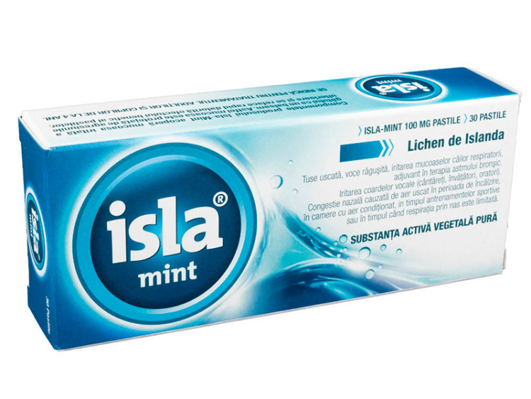 Isla Mint herbal lozenges 80mg pastile - poza produsului