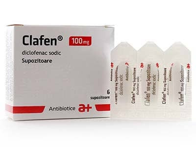 Clafen 100mg sup. - poza produsului