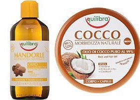 Equilibra Ulei de Cocos pu corp si par + Ulei de migdale nutritiv/restructurant 250ml