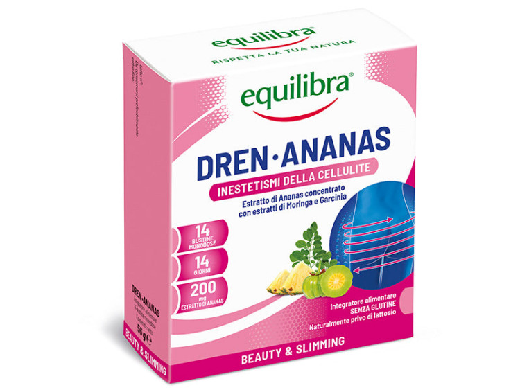 Equilibra Dren Ananas N14 plic new (Bromelain, Garcinia) - poza produsului