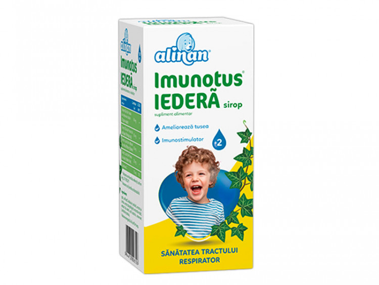 Alinan Imunotus Iedera sirop 150ml de la 2 ani - poza produsului