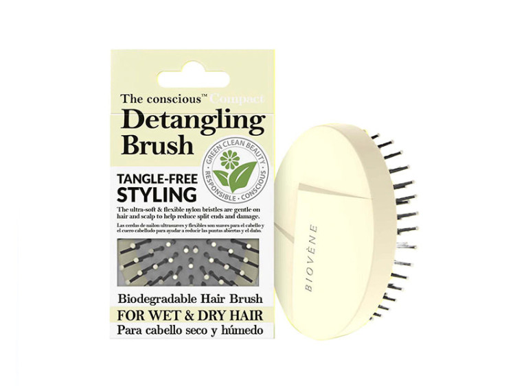 The conscious Perie de par Compacta biodegradabila Canary Yellow - poza produsului