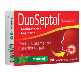 DuoSeptol Menthol 5mg/1mg comp. pt gat