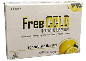 Freecold Hotmix Lemon pulb./sol.orala 750mg/10mg/60mg 5g