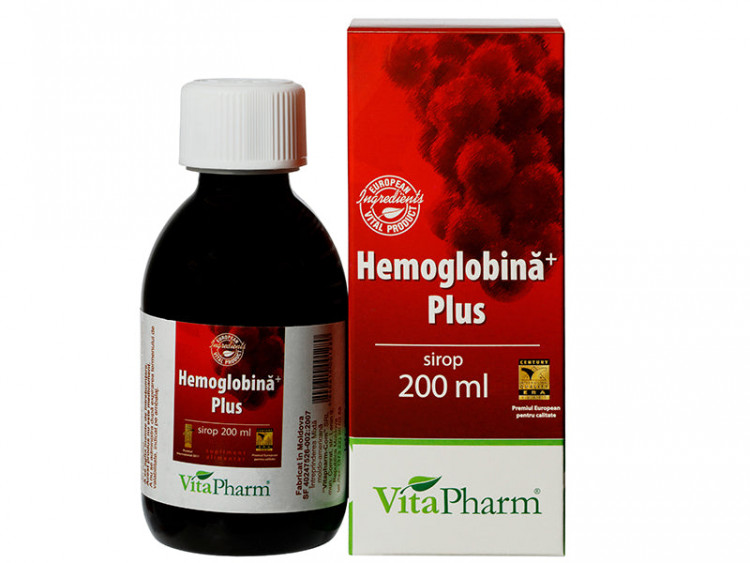 Hemoglobin Plus sirop 200ml - poza produsului