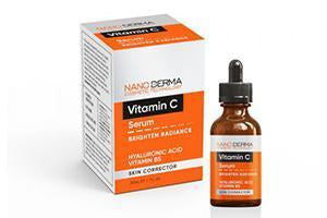 NanoDerma Ser Vitamina C + Hialuronic + Vit B5 30ml - poza produsului