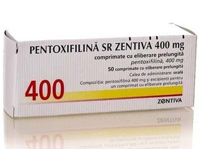 Pentoxifilin SR Zentiva 400mg comp.elib.prelung. - poza produsului