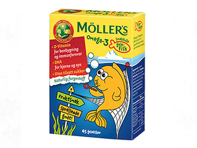 Moller's Omega-3 Fishes orange jeleuri - poza produsului