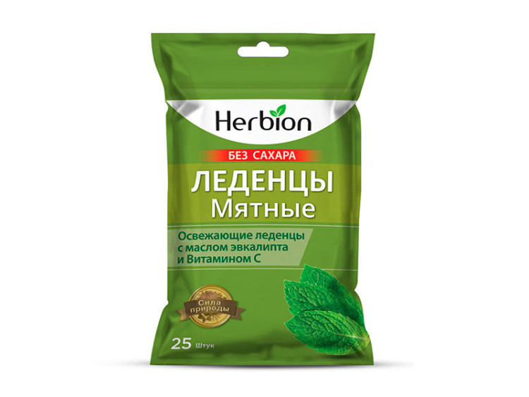 Herbion fara zahar Menta, Eucalipt, Vit C. - poza produsului