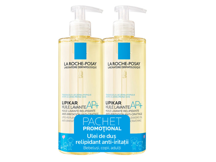 La Roche Posay Lipikar Ulei de curatare 400ml 1+1 (-70% la al doilea produs) - poza produsului