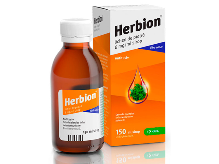 Herbion Iceland Moss sirop 150ml - poza produsului