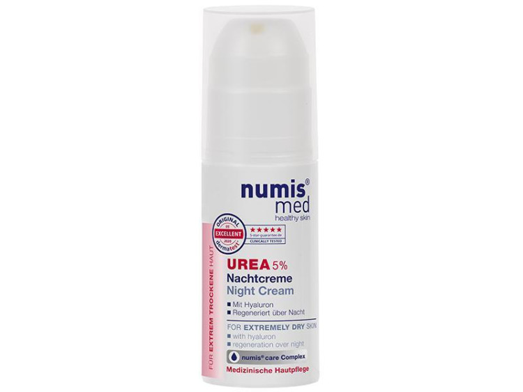 Numismed Crema pentru fata de noapte cu acid hialuronic si uree 5% 50ml New - poza produsului