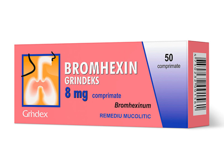 Bromhexin 8mg comp. - poza produsului