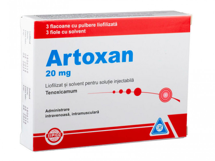 Artoxan 20mg pulb+solv. 2ml - poza produsului