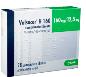 Valsacor H 160mg+12.5 comp.film.