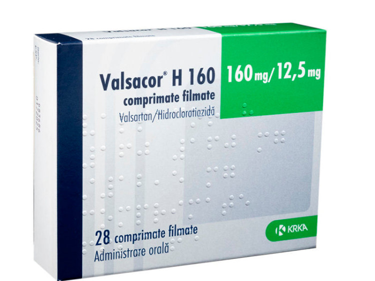 Valsacor H 160mg+12.5 comp.film. - poza produsului