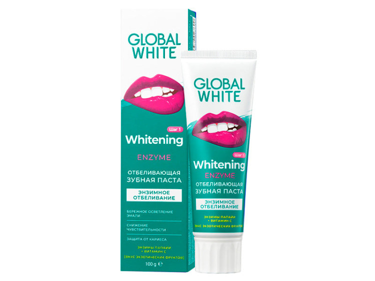 Global White pasta de dinti Enzyme 100g - poza produsului