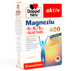 Doppelherz Magnesium 400mg+Vit.B+Ac.folic