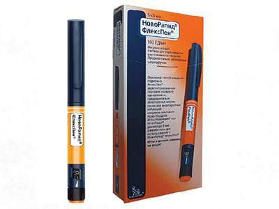 NovoRapid FlexPen 100UI/ml sol. inj. stilou inject. preump. 3ml - poza produsului