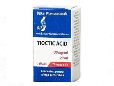 Tioctic acid 30mg/ml conc./sol.perf. 20ml - poza produsului