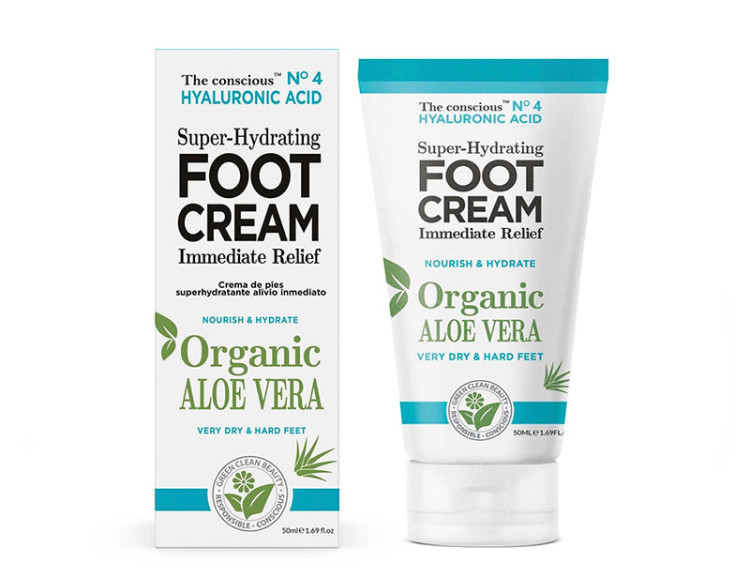 The conscious Crema pu picioare cu Acid hyaluronic si Aloe Vera organica 50ml - poza produsului