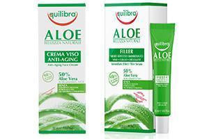 Equilibra Aloe Crema antirid pentru toate tipurile de piele 50ml + Aloe Ser pentru fata cu Effect Filler 20ml -60% - poza produsului