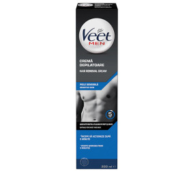 Veet crema depilatoare barbati piele sensibila 200 ml