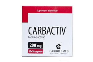 Carbune activat 200mg caps.(Carbactiv) - poza produsului