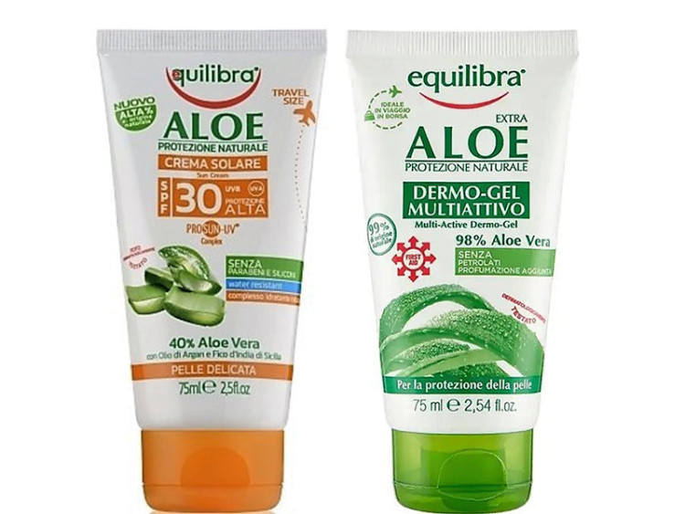 Equilibra Aloe ProSun-UV Set Crema SPF30 75ml+Gel Aloe vera 98%  75ml - poza produsului