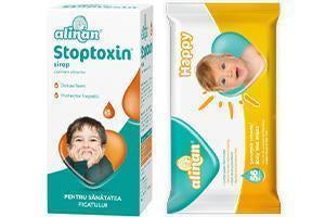 Alinan Stoptoxin sirop +1an 150mlAlinan Happy Baby serv. umede N56 Cadou - poza produsului